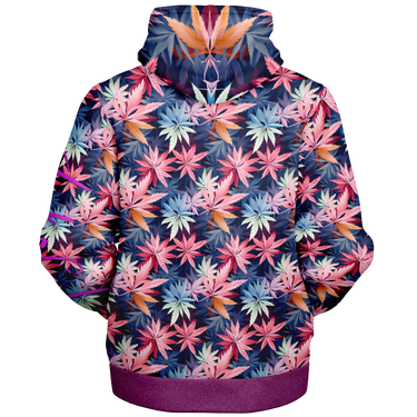 Chokefish™ Microfleece Zip-Up Hoodie Cannabis-006